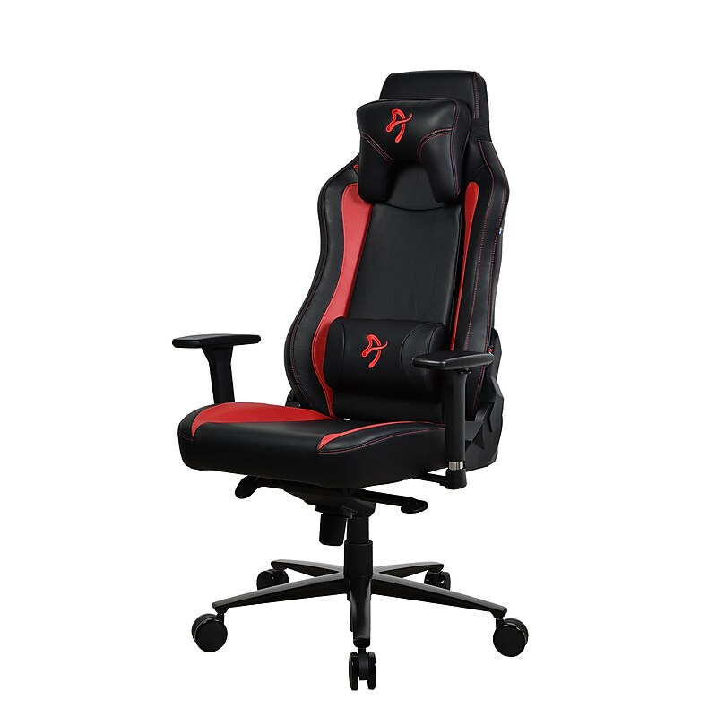 Arozzi Vernazza SoftPU Faux Leather Ergonomic Racing Gaming Chair, Black/Red (VERNAZZA-SPU-RED) image 1