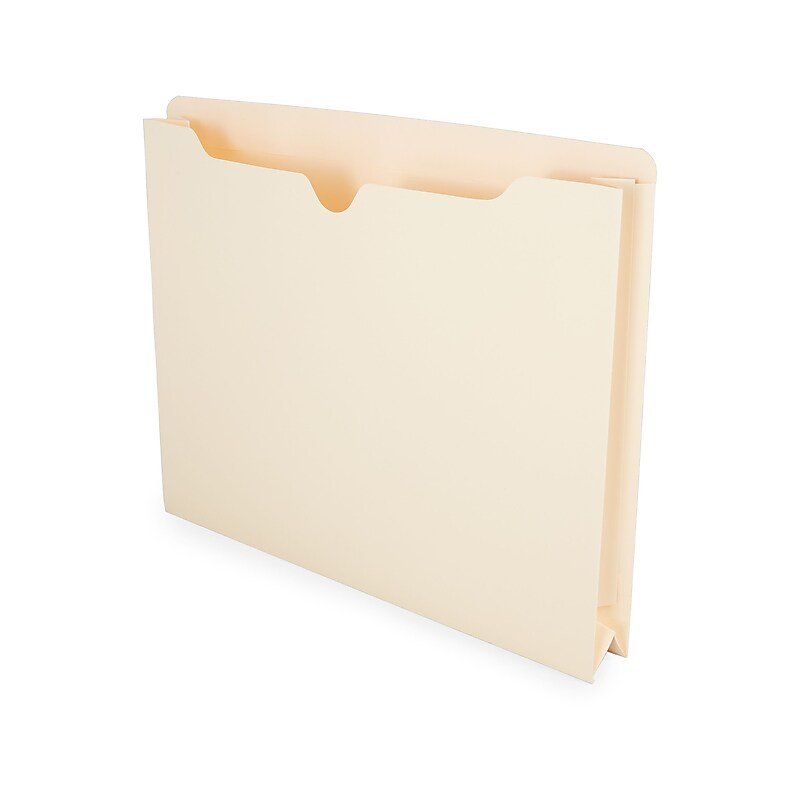 Staples Reinforced File Jacket, 2" Expansion, Letter Size, Manila, 50/Box (TR440373) image 1