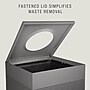 Rubbermaid Silhouettes Metal Trash Can with Open Top Lid, 16 Gallon, Stardust Silver Metallic (FGSC14EPLSM)~#|#~6A0F29E6-3088-4D8F-BB9444C6CBEF55F6_sc7