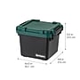 Iris Heavy Duty 30 Qt. Storage Bin with Latching Lid, Plastic, Black, 4/Pack (500343)~#|#~6A10FCF1-1E1F-43B9-B24916540817FB09_sc7