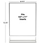 Excello Brands 8.5" x 11" Sign Holder, Acrylic, Clear/Silver Trim(SGNH-ST-85X11)~#|#~6A141574-72EB-4FDD-BEC16369BFE55537_sc7