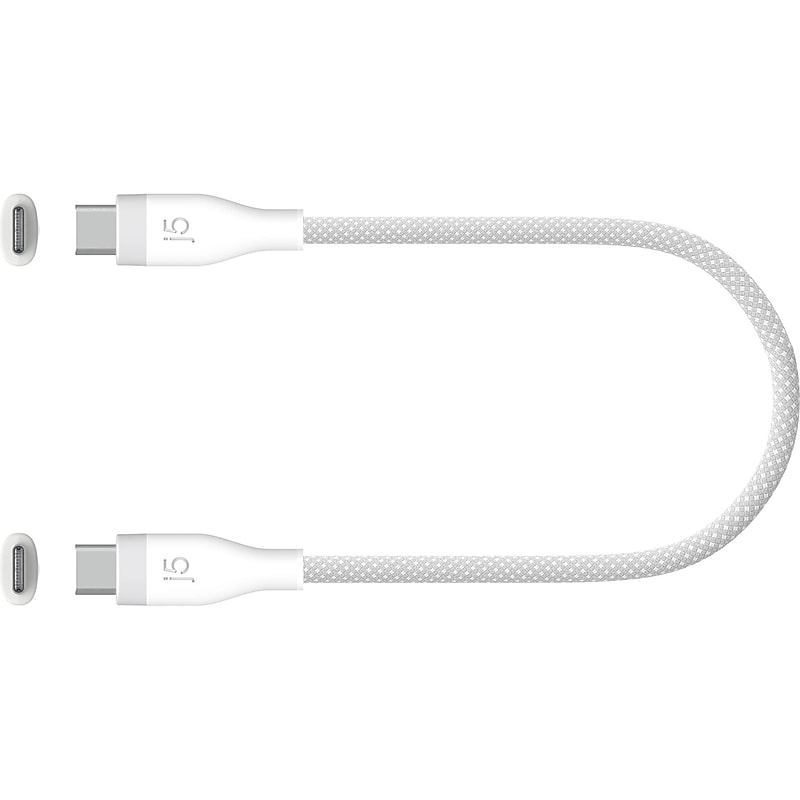 j5create USB Type-C to USB Type-C Charging Cable, 5.9 ft., Pure White (JUCX18L18W) image 1