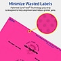 Avery Laser/Inkjet Rectangle Multipurpose Labels, 2" x 6", Neon Magenta, 80/Pack (94242)~#|#~6A1F6BE3-D165-419E-88F8C6488DF5C212_sc7