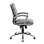 BOSS® Caresoft Plus Executive Series Mid Back Executive Chair with Metal Chrome Finish, Grey (B9476-GY)~#|#~6A20095A-339F-45CC-86FDE5998B54E25C_sc7