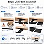 Uncaged Ergonomics Under Desk Keyboard Tray, Black (KT1)~#|#~6A2012A2-6018-455A-983A09B739788700_sc7