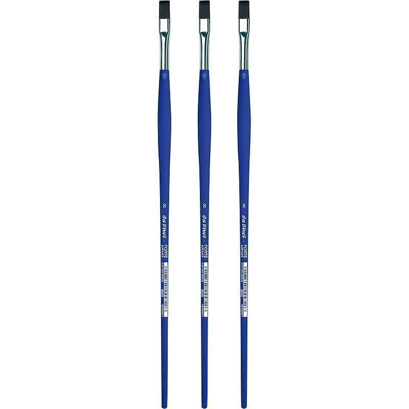 da Vinci FORTE-Acrylics Oil and Acrylic Synthetic Student Brush, 3 /Pack (DVXVA86408-3) image 1