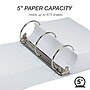 Samsill Earth's Choice Plant-Based Durable 5" View Binders, 3-Ring , Made in USA, White (18907)~#|#~6A2EE6E0-2445-4A50-843DA8137045D86E_sc7