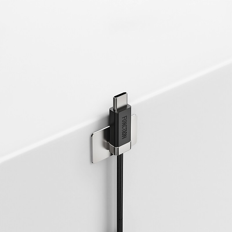 Function101 Stay Cable 3.3' Cord with Magnetic Connector, Black (F101-SCBL1) image 1