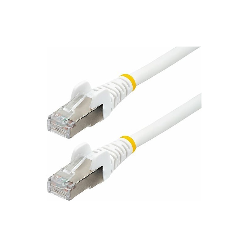 StarTech 100 ft. CAT-6a Ethernet Cable, 27AWG, White (NLWH-100F-6A-PATCH) image 1