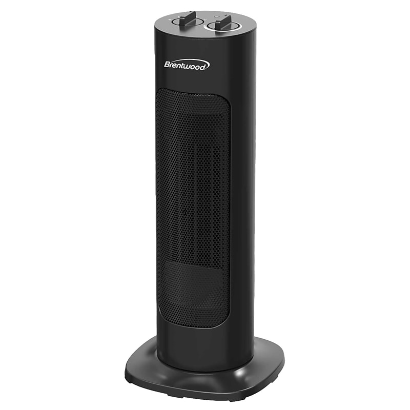 Brentwood 1500-Watt 5000 BTU Portable Ceramic Electric Tower Heater, Black (H-C1618BK) image 1
