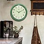 Infinity Instruments Round Retro Green Wall Clock, Aluminum, 15" (10940GR-15)~#|#~6A343AF0-6023-4DE0-AD474DAA2E8D549C_sc7