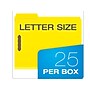 Pendaflex Recycled Pressboard Fastener Folders, 1/3-Cut Tab, Letter Size, Yellow, 25/Box (15939GW)~#|#~6A3C966D-CE64-4062-8D203F3B9CDDDBB6_sc7
