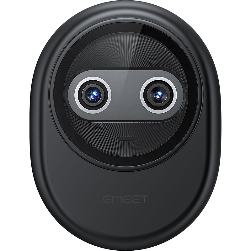 EMEET Piko Dual-Lens 4K HD 8MP Webcam, Adjustable Mount, Black (EMDKBB-LD) image 1