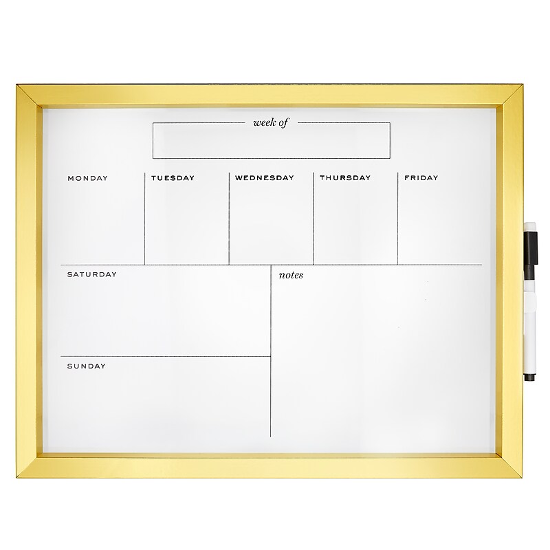 Martha Stewart Acrylic Dry-Erase Whiteboard, 14" x 11" (MS112J) image 1