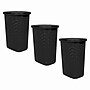 Mind Reader 15.8 Gallon Hamper with Lid, Plastic, Black, 3/Pack (3PK60HAMP-BLK)~#|#~6A47F21D-527D-4BA6-99AF1434DF8BCDA2_sc7