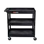 Luxor TUFFY XL 3-Shelf Multi-Purpose Utility Cart, Black (EC111-B)~#|#~6A4D6DFF-F874-4D88-98E7E9CBCF977365_sc7