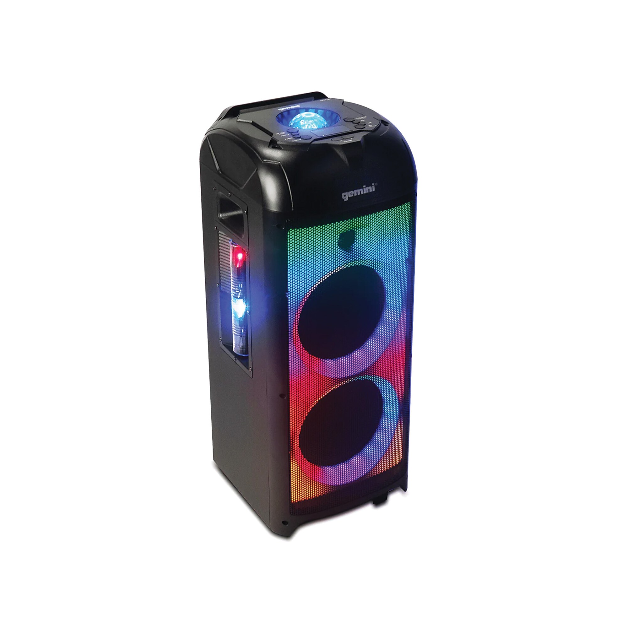 Gemni Sound 360° 1000W Portable Bluetooth Speaker w/ LED Party Lighting, Black (GPLT-360) Sansujyuku sansujyuku.com
