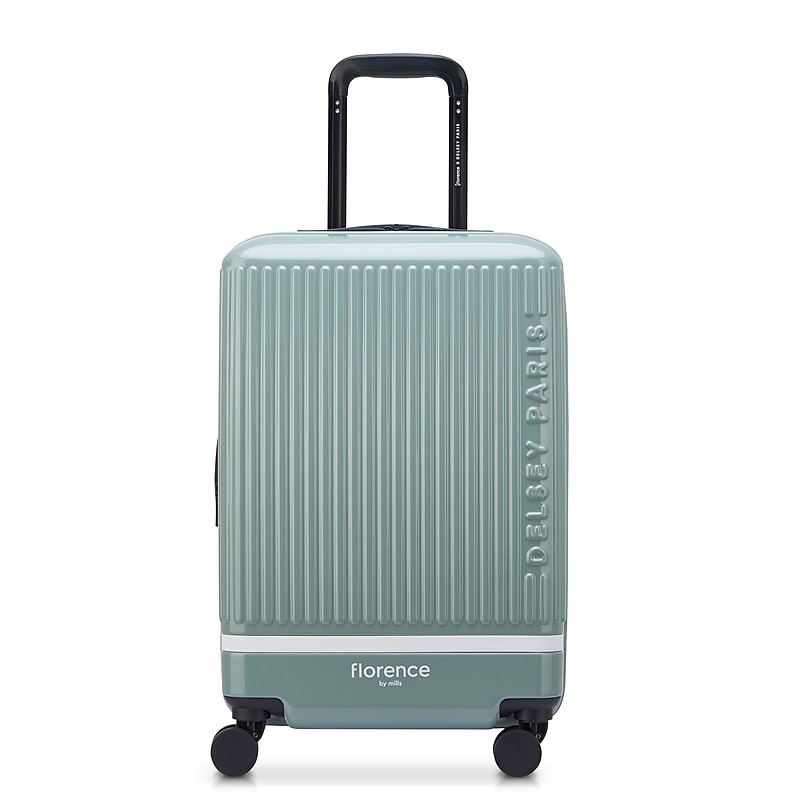 Florence by Mills x DELSEY PARIS Spin Me Away 20" Hardside Carry-On Suitcase, 4-Wheeled Spinner, Sage Green (F4398180533) image 1