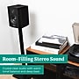 Electrohome McKinley 2.0 Stereo Bluetooth Bookshelf Speakers with Built-in Amplifier, Black  (EB30B)~#|#~6A559AD3-DBC5-4716-9062ABC7DD29A817_sc7