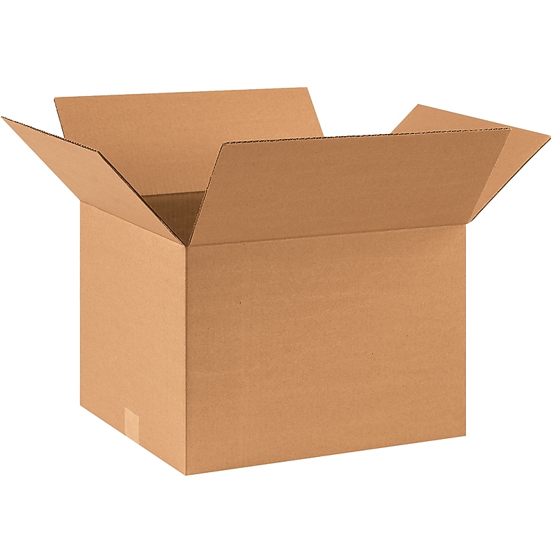 17" x 14" x 12" Shipping Boxes, 32 ECT, Brown, 25/Bundle (171412) image 1