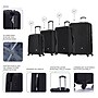 InUSA Royal 4-Piece Hardside Spinner Luggage Set, TSA Checkpoint Friendly, Black (IUROYSMLXL-BLK)~#|#~6A57836E-2FF6-46DC-8193E0862F98F990_sc7
