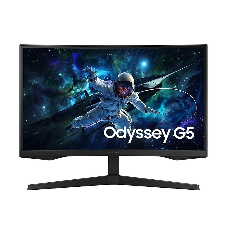 Samsung Odyssey G5 32" Curved 4K Ultra HD 165Hz LED Gaming Monitor, Black (S32CG552EN) image 1