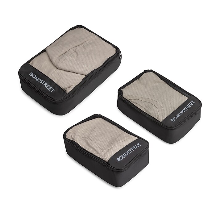 Bugatti Bondstreet 3-Piece Polyester Travel Packing Cubes