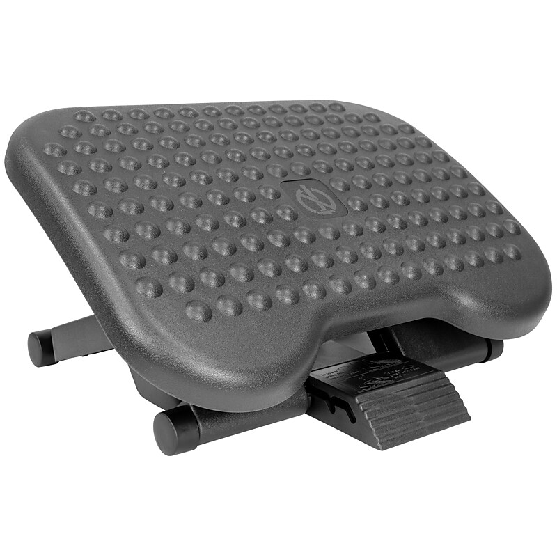 Mount-It! Ergonomic Tilt and Adjustable Footrest, Black (MI-7801) image 1