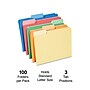 Staples File Folders, 1/3-Cut Tab, Letter Size, Assorted, 100/Box (ST378995-CC)~#|#~6A6B71CB-7DB6-4B66-8D3CB6A6E9452164_sc7