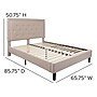 Flash Furniture Roxbury Tufted Upholstered Platform Bed in Beige Fabric, Queen (SLBK5QB)~#|#~6A6C6501-C08B-4A1C-B71B03F316537926_sc7