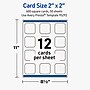 Avery Square Rounded Corners Integrated Cards, Matte White, 600/Pack (19479399837)~#|#~6A7395D7-EE14-4BD4-98508D5ADB4E1396_sc7