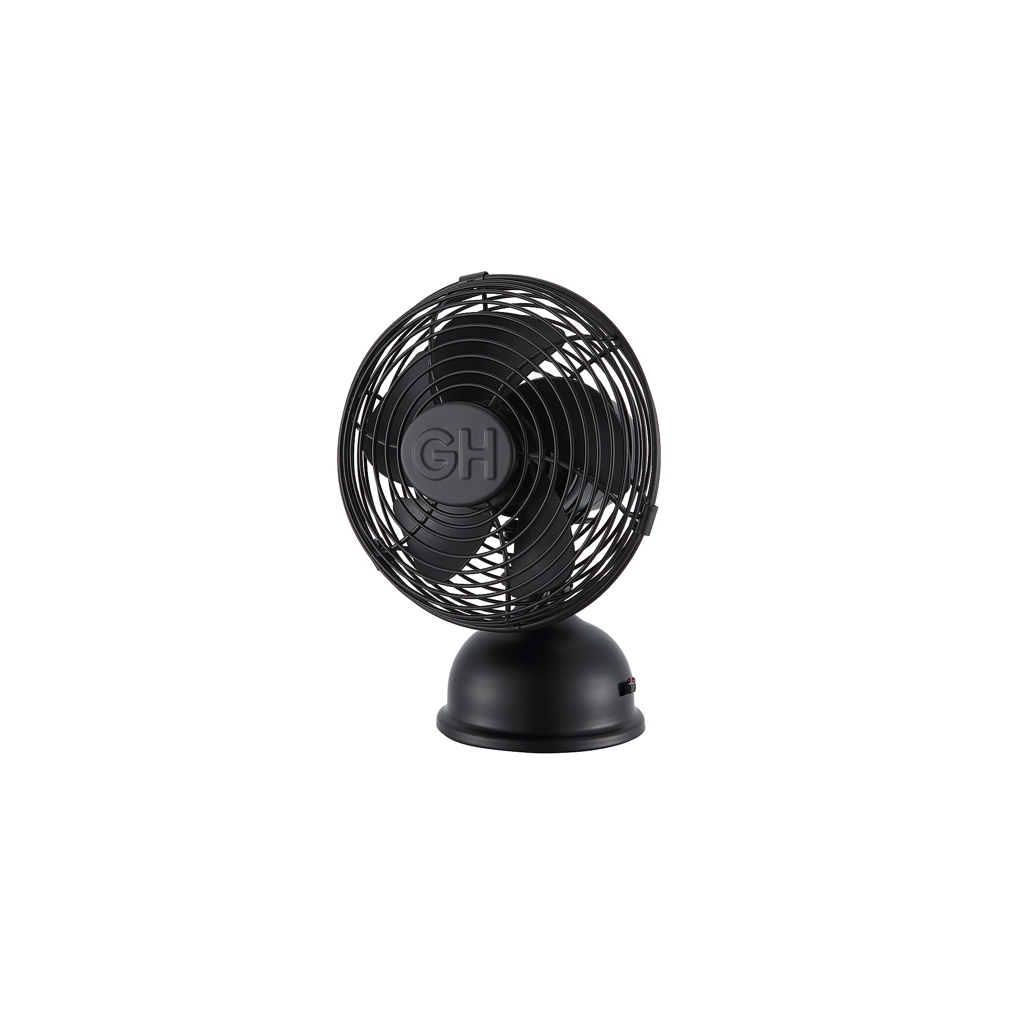 Good Housekeeping Retro 5″ Oscillating Desk Fan, Matte Black (92523) Sansujyuku sansujyuku.com