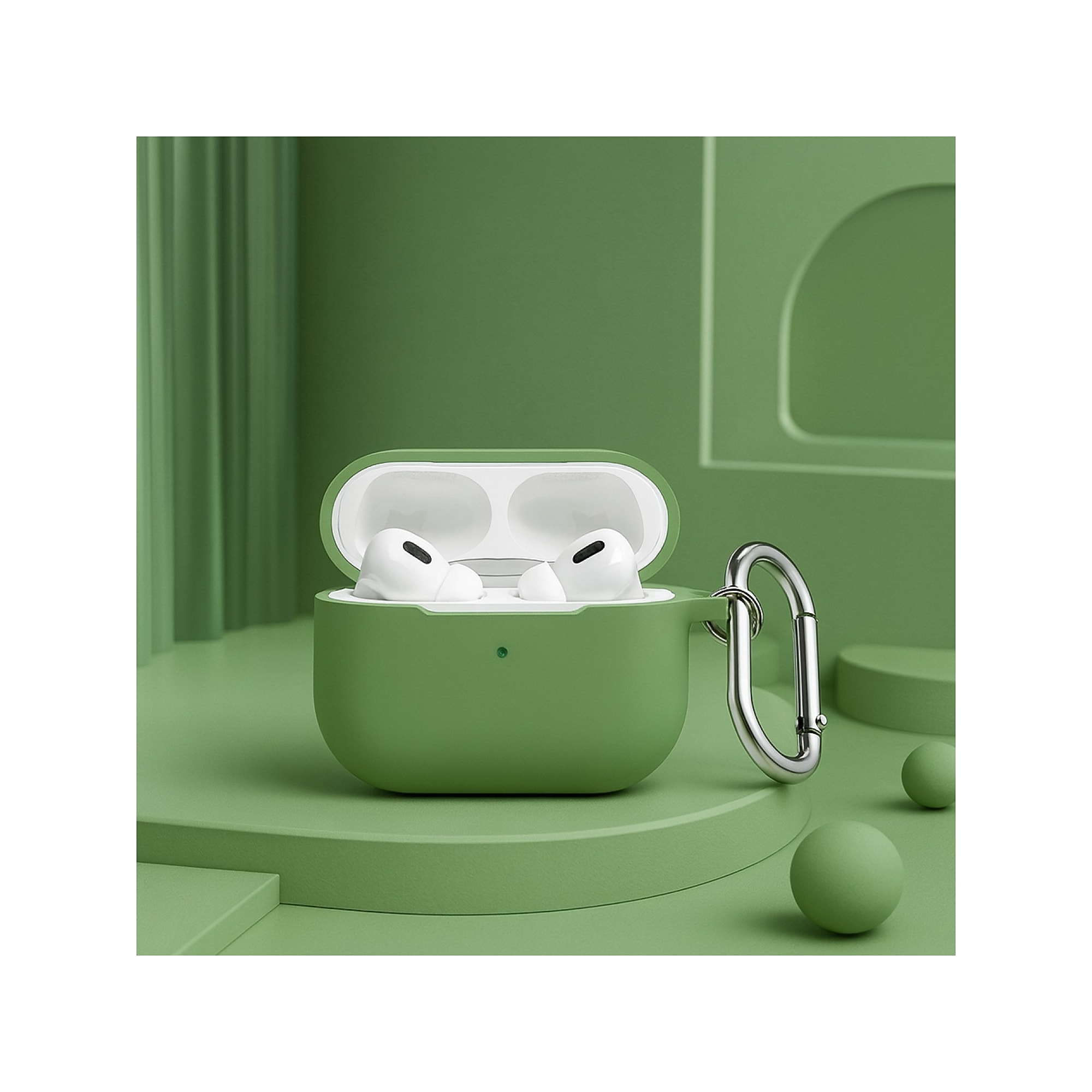 SaharaCase Venture Series Silicone Case Kit for AirPods Pro 3, Anti-Shock Material, Cactus Green (HP00212) Sansujyuku sansujyuku.com