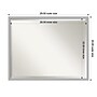 Amanti Art Hera Chrome Frame Wall Mirror, 23" x 29" (A42675343023)~#|#~6A748195-8259-404D-B06B83ABB97D8BD9_sc7
