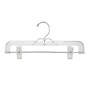 National Hanger 12" Plastic Skirt/Pant Hanger, Clear, 100/Pack (611PCC)~#|#~6A7B54D2-8D1B-435C-85046B3EE90BEF64_sc7