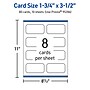 Avery Business Cards, 1-3/4" x 3-1/2" , Glossy White, 80/Pack (95286)~#|#~6A7F302A-7885-4335-B783FFF1FA2944BE_sc7