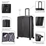 DUKAP Airley 29.92" Hardside Suitcase, 4-Wheeled Spinner, TSA Checkpoint Friendly, Black (DKAIR00L-BLK)~#|#~6A808E66-3E36-4973-9A5FB63745D30DE5_sc7