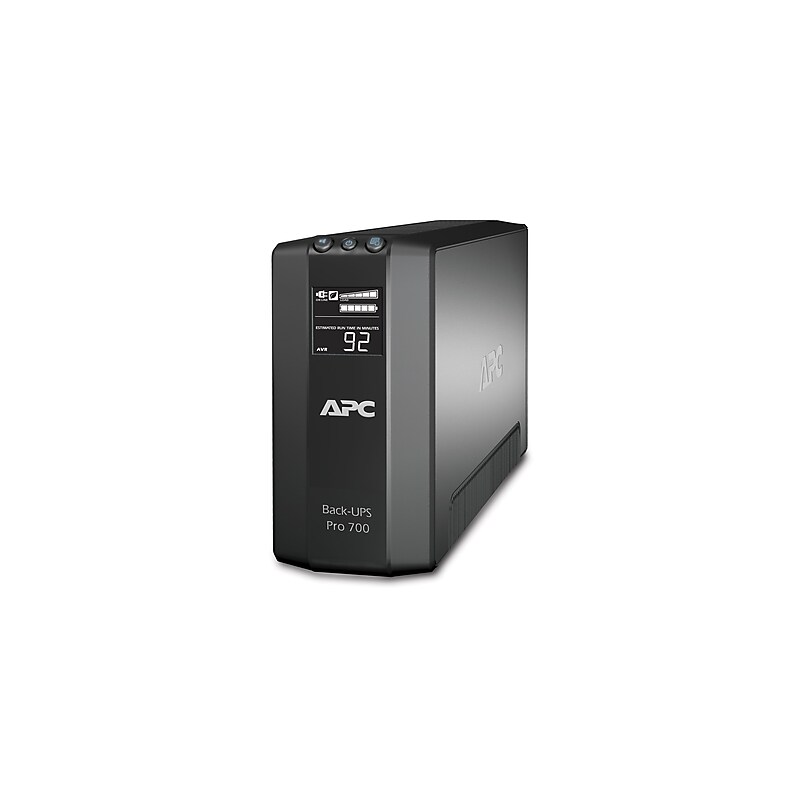 APC Power-Saving Back-UPS Pro 700VA Battery Backup , 6-Outlets, Black (BR700G) image 1