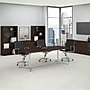 Bush Business Furniture 96W x 42D Boat Shaped Conference Table with Metal Base, Mocha Cherry/Silver (99TBM96MRSVK)~#|#~6A8F214B-EC6D-4560-96021BD31D149D5D_sc7