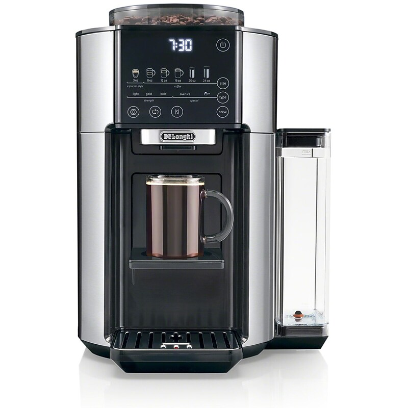DeLonghi TrueBrew Single-Serve & Automatic Drip Coffee Maker, Stainless Steel CAM51025M image 1