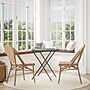 Flash Furniture Lourdes Contemporary Aluminum and PE Rattan Bistro Stacking Chair, White/Natural (SDA6421FNATWHLT)~#|#~6A96C201-8AB6-4D43-8034589C96670642_sc7