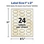 Avery Pearlized Ivory Oval Multipurpose Labels, 1" x 2", Ivory, 1200/Box (94053)~#|#~6A96C774-8749-4CA3-A2D389601750974B_sc7