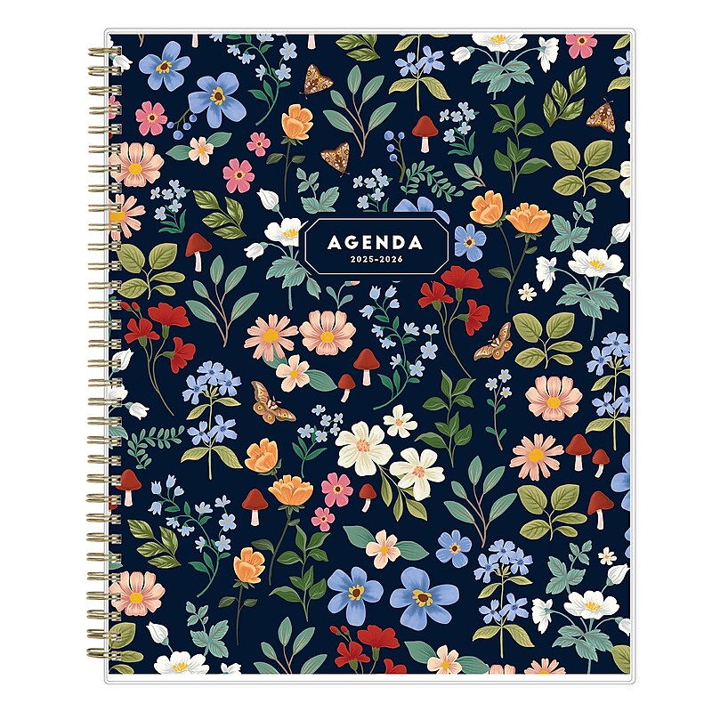 2025-2026 Blue Sky Mystic Forest 8.5" x 11" Academic Year Weekly Planner, Plastic Cover, Multicolor (151106) image 1