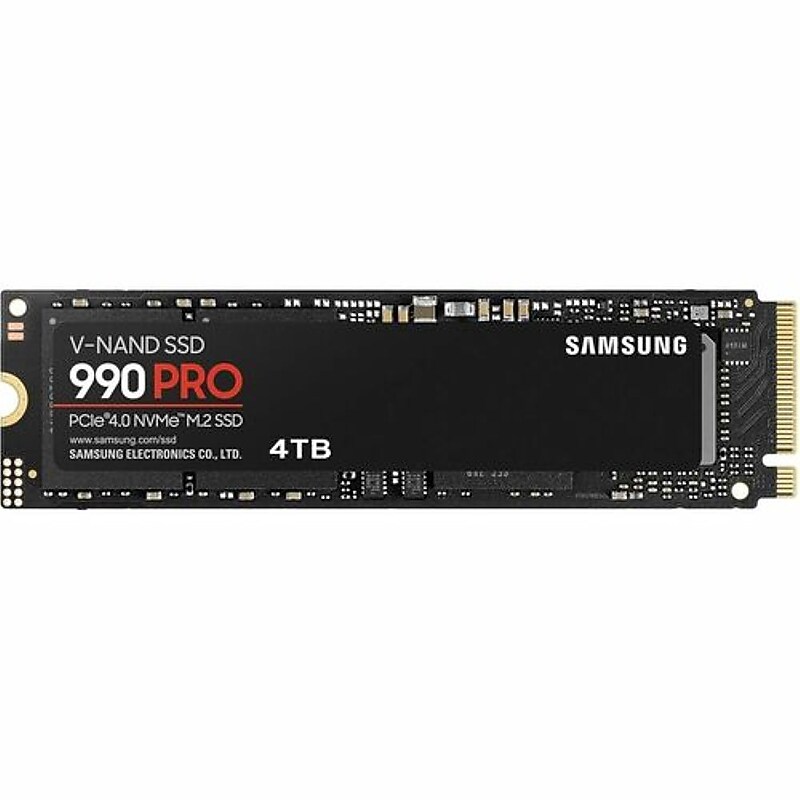 Samsung 990 PRO 4TB M.2 PCIe Gen4 NVMe Internal Solid State Drive, V-NAND (MZ-V9P4T0E) image 1