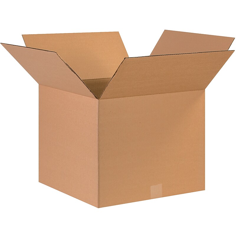 17" x 17" x 14" Shipping Boxes, 32 ECT, Brown, 25/Bundle (171714) image 1