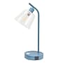 Simple Designs Sleek Essentials LED Desk Lamp, 15.75", with USB Ports, Blue (LD1074-BLU)~#|#~6A9CE786-027F-4233-8DC5A25570290E6E_sc7