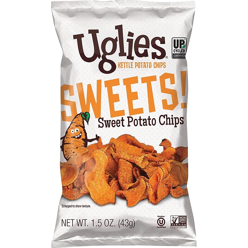 Uglies Gluten-Free Sweets Kettle Potato Chips, 1.5 oz., 24 Bags/Carton (36187) image 1