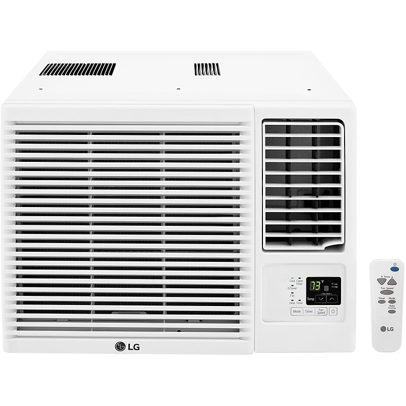 LG 230-Volt 18,000 BTU Window Air Conditioner with Remote, White (LW1823HR) image 1