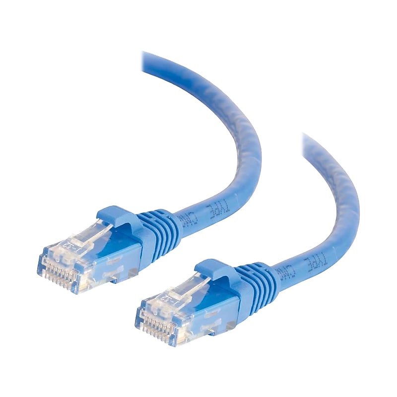 C2G Cables to Go Ethernet Network Patch Cable Multipack, Blue, 50/Pack (29013) image 1