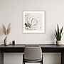 Amanti Art Golden Line Flower II by Alex Black Wood Framed Wall Art Print, 25"W x 25"H (A42679036939)~#|#~6AA1ECE4-4231-4779-B44D855B62C4D0F1_sc7